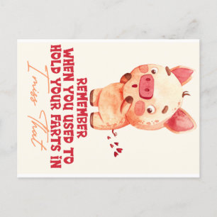 Carte Postale Farting amusant 