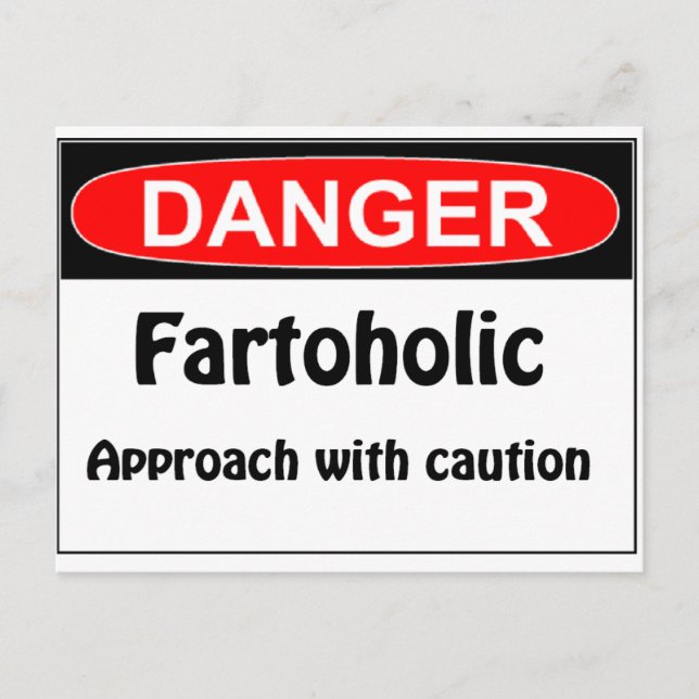 Carte Postale Farting Danger (Devant)