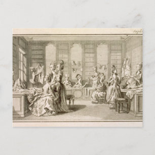 Carte Postale Fashion shop, de l'"Encyclopedia" de Denis Do