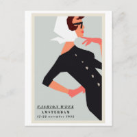 Carte postale - Fashion Week Amsterdam 1952