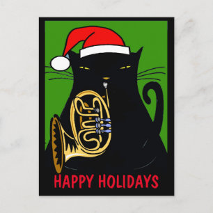 Carte postale Fat Cat Happy Holiday