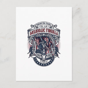 Carte Postale Faucheuse de la Liberté Patriotique Squelette de P