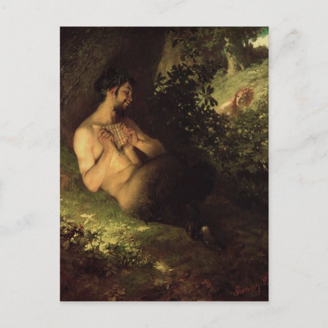 Carte Postale Faun et Nymph, 1868 (Devant)