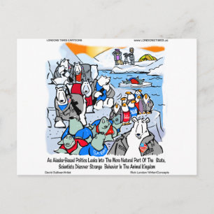 Carte Postale Faune Et Politique En Alaska Dons Amusants Et Tee 