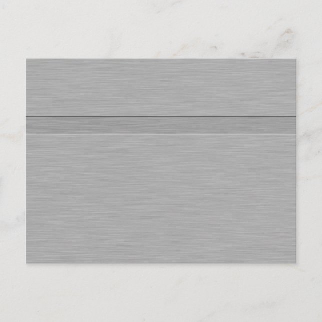 Carte Postale Faux brossé métal avec Groove (Devant)