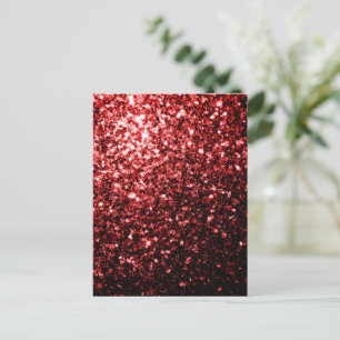 Carte Postale Faux paillettes rouge foncé scintillent de glamour
