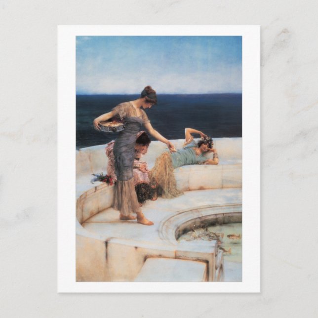 Carte Postale Favoris Argent par Lawrence Alma-Tadema (Devant)