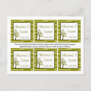 Carte Postale Favoriser Tags Green Pear Fruit Stripes Pears lime