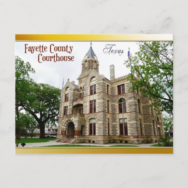 Carte Postale Fayette County Courthouse, La Grange, Texas (Devant)