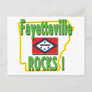 Carte Postale Fayetteville Rocks ! (vert)