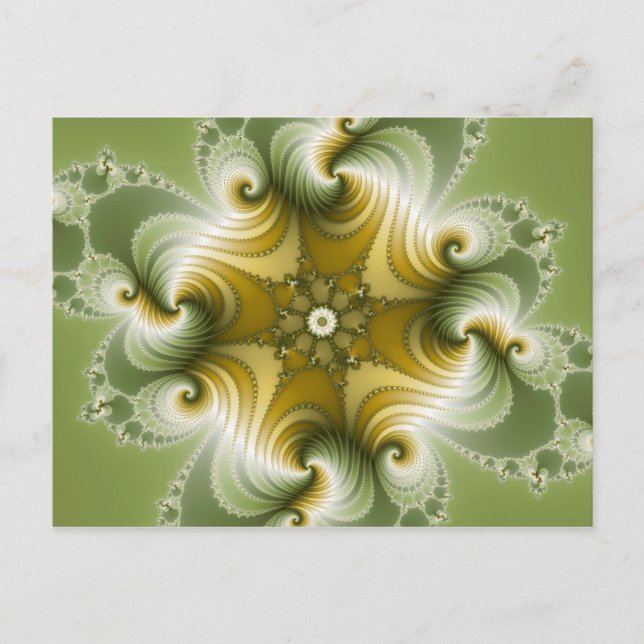 Carte Postale Fayre de campagne - Art fractal (Devant)