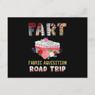 Carte Postale Fdrôle Quilting Fabric Acquisition Road Trip