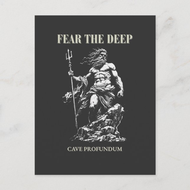 Carte Postale Fear the Deep - Poseidon Mythic (Devant)