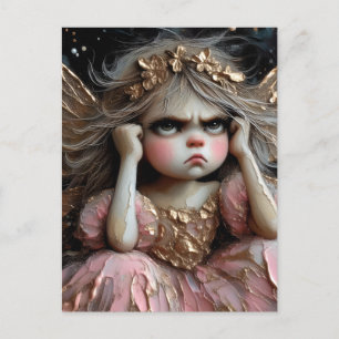 Carte Postale Fée Avec Une Attitude