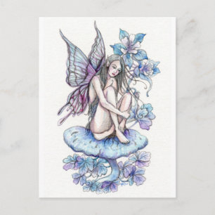 Carte Postale Fée bleue