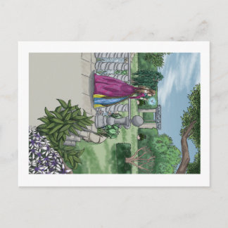 Carte Postale Fée dans le jardin