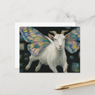 Carte Postale Fée de chèvre
