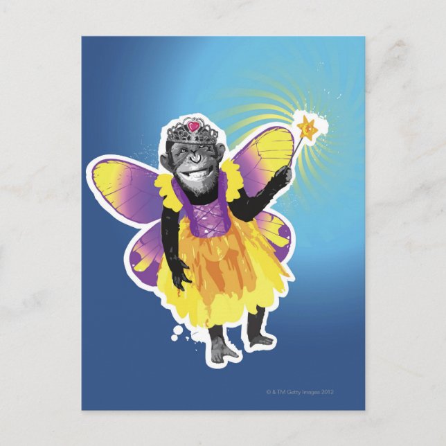 Carte Postale Fée de chimpanzé (Devant)