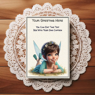 Carte Postale Fée de conte de fées sentimental fantaisiste quoti