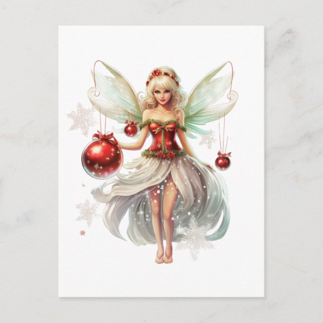 Carte Postale Fée de Noël (Devant)