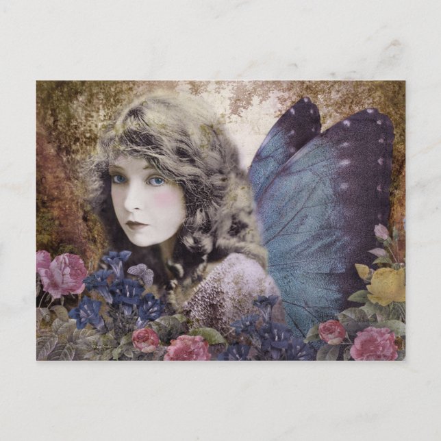 Carte Postale Fée des fleurs (Devant)