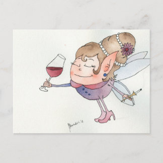 Carte Postale Fée des vins