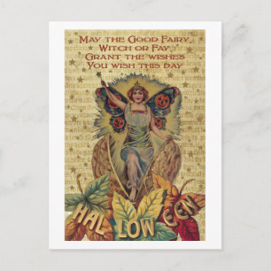 Carte Postale Fée d'Halloween