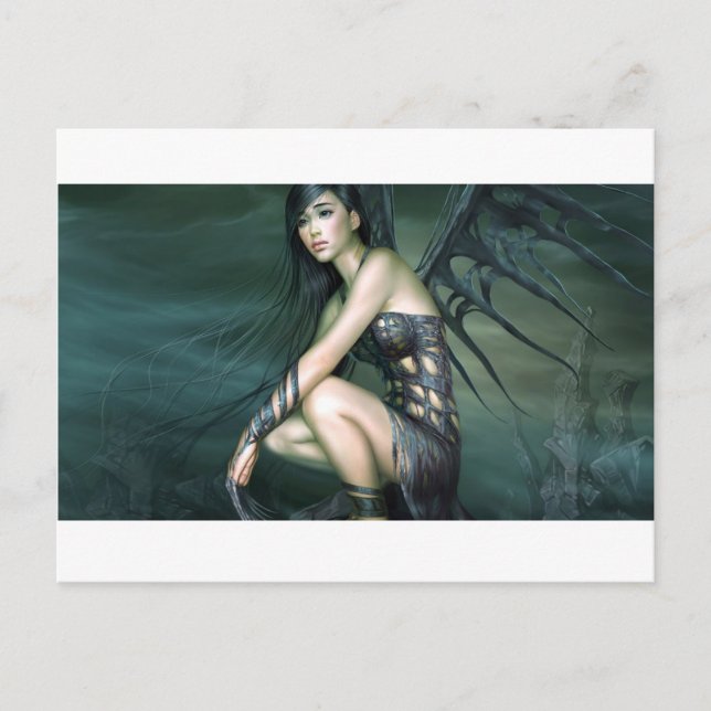 Carte Postale fée du dragon (Devant)