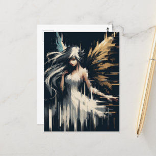 Carte Postale Fée Glitch magnifique