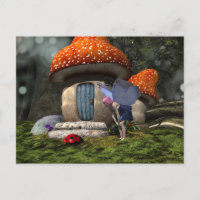 Fée mignonne à cheveux roses rencontre Ladybug