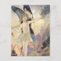 Fée papillon victorienne vintage par Robinson