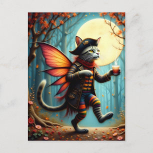 Carte Postale Fée Pirate Kitty Adorable