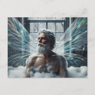 Carte Postale Fée Roi aîné prend un bain