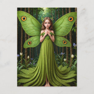 Carte Postale Fée verte
