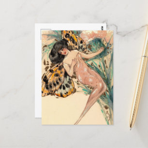 Carte Postale Fée vintage