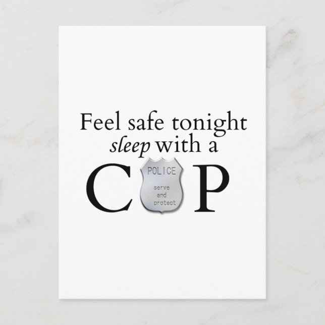 Carte Postale Feel safe tonight ! (Devant)