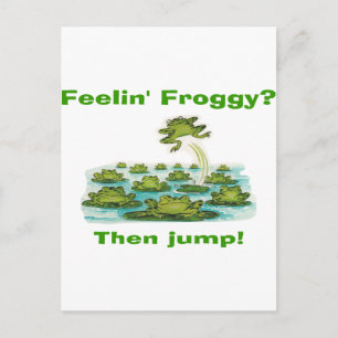 Carte Postale feelin froggy