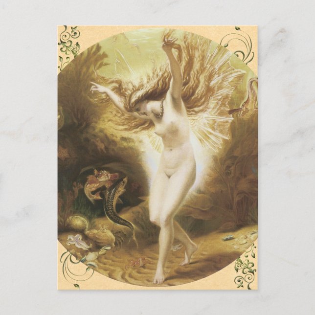 Carte postale Féerie eau vintage (Devant)