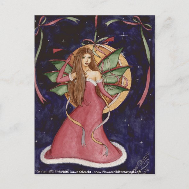 Carte Postale Féerie ornementale par Dawn Obrecht (Devant)
