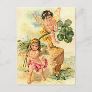 Carte Postale Féeries irlandaises vintages St. Patrick