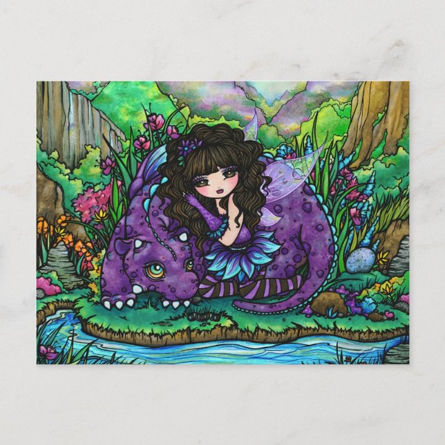 Carte postale féerique d'art d'imaginaire de (Devant)