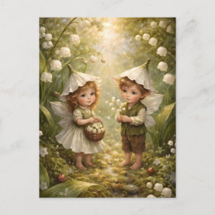 Carte Postale Fées de la Forêt de Muguet
