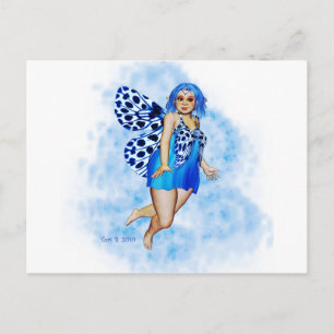 Carte Postale Fées de pâte à sucre - Riple aux bleuets