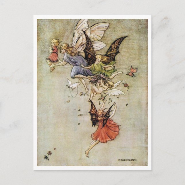 Carte Postale Fées du coucher de soleil de Florence Anderson (Devant)