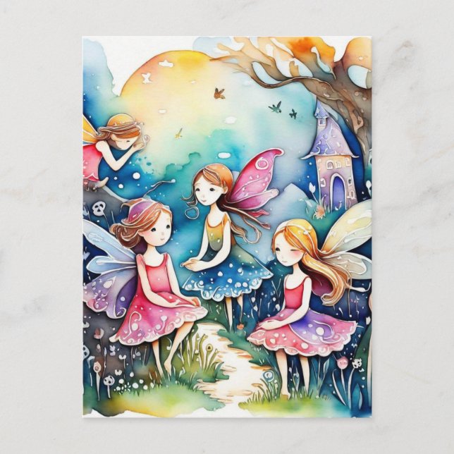 Carte Postale Fées magiques Fairyland (Devant)