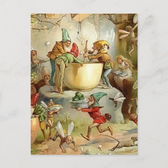 Carte Postale "Fées victoriennes" par E S Hardy (Devant)