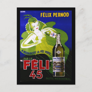 CARTE POSTALE FELI 45 ABSINTHE