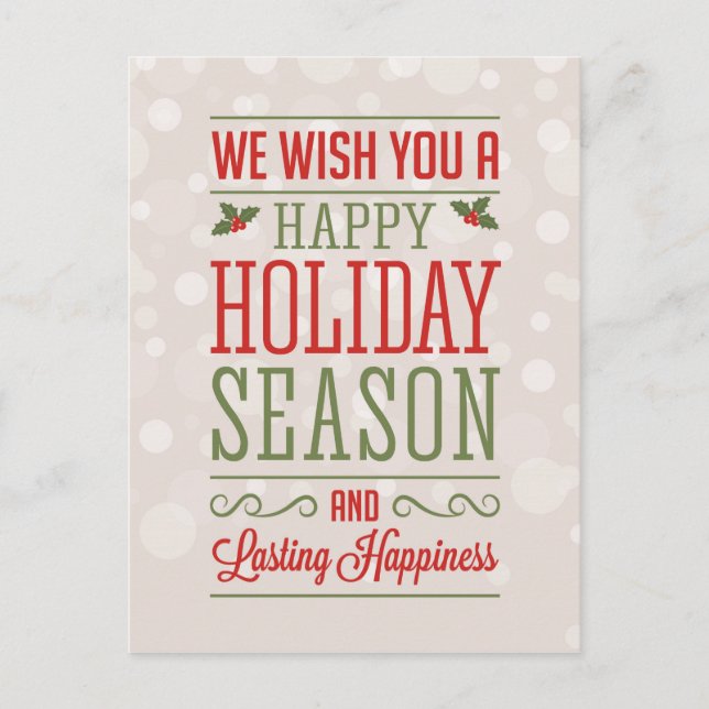 Carte Postale Felicitación de navidad (Devant)