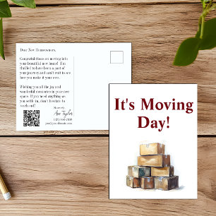 Carte Postale Félicitations à Realtor Moving Day