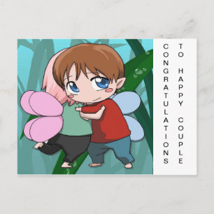 Carte Postale Félicitations au couple heureux